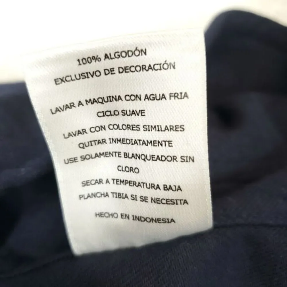 Levi's Button Up Hooded Shirt Men M Long Sleeve Front‎ Pockets Navy Blue Cotton